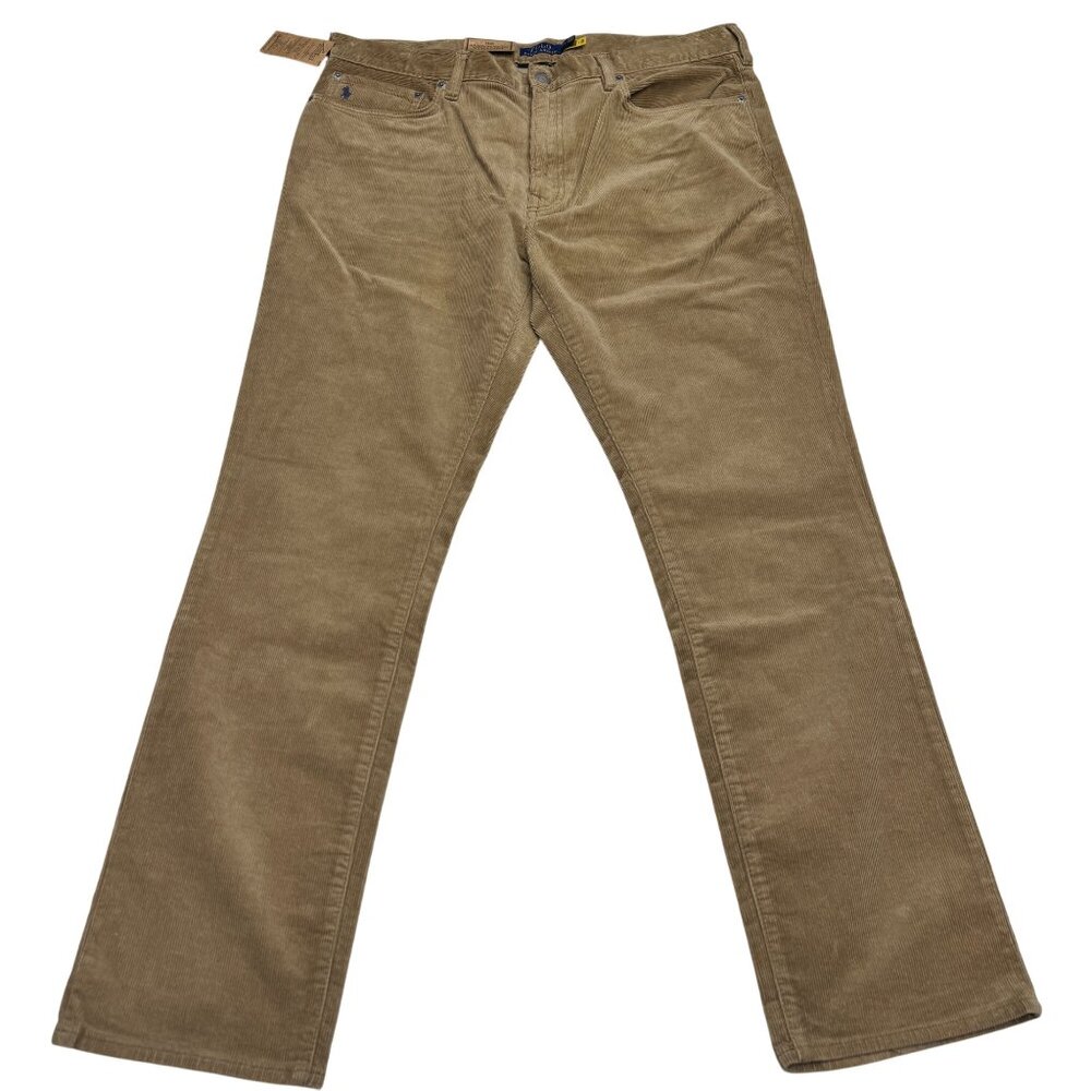 Polo Ralph Lauren Men's Varick Slim Straight Stretch Corduroy Pants 38 x 32 NWT